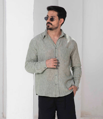 Breeze Linen Shirt - Olive